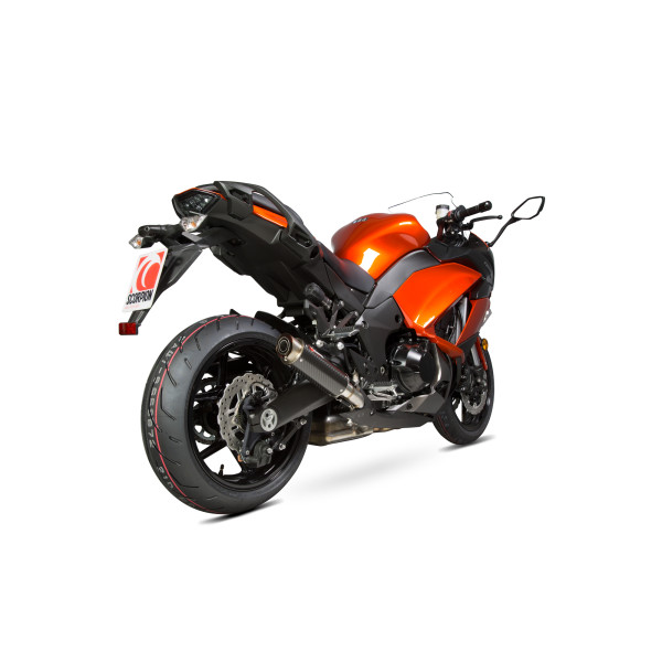 Scorpion Exhaust Kawasaki Z1000 SX 2017 - 2019 RP1-GP Slip-on (Pair) Carbon Fibre Sleeve (Does not fit with panniers)